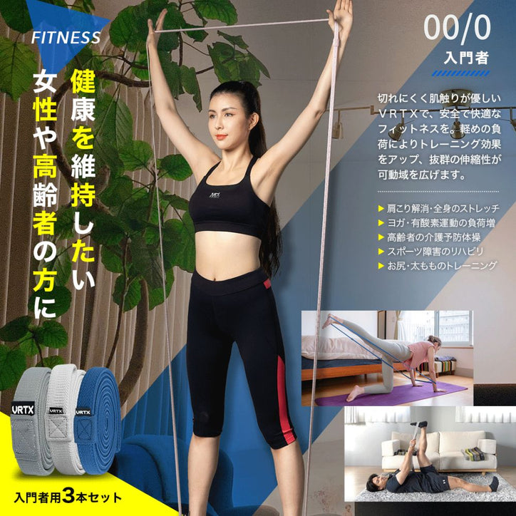 今までにない安心感と快適性、進化したフィットネスバンドVRTX （単本）